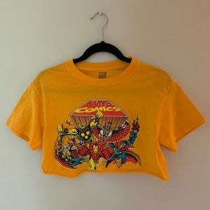 Marvel crop graphic tee